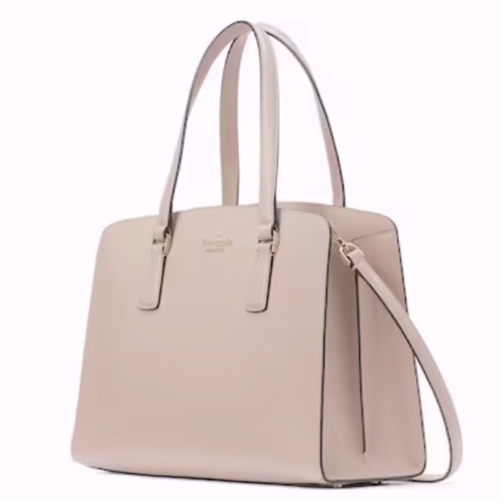 💝 Kate Spade 💝 Leather Medium Satchel with Snaps, Zipper & Feet 💝